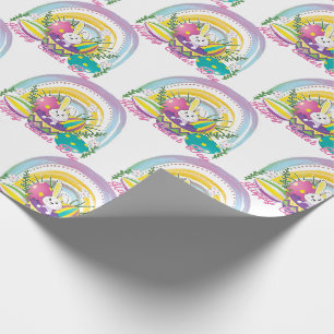 Funny Bunny Happy Easter Day Geschenkpapier