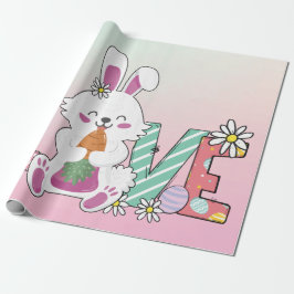 Funny Bunny Happy Easter Day Geschenkpapier