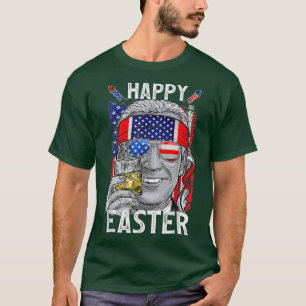 Funny Bunny Joe Biden Happy 4. Juli Verwirrt E T-Shirt