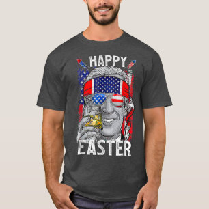 Funny Bunny Joe Biden Happy 4. Juli Verwirrt E T-Shirt