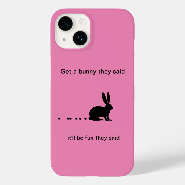 Funny Bunny Kacke Case-Mate iPhone 14 Fall Hülle (Rückseite)
