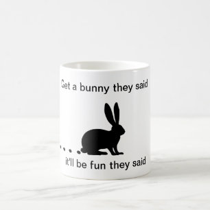 Funny Bunny Kacke Kaffeezubereitung Tasse