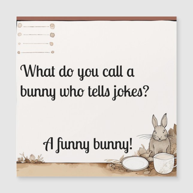 Funny Bunny Magnetkarte (Vorderseite)