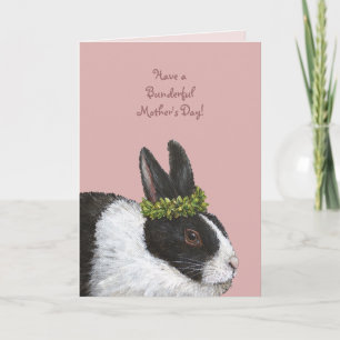 Funny Bunny Mother Day Card Karte