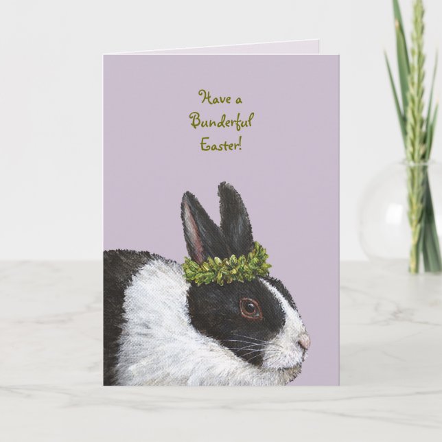 Funny Bunny Ostercard Feiertagskarte (Vorderseite)