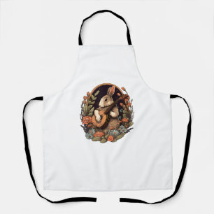 Funny Bunny Playing Banjo Gitarre Musik Rabbit Hap Schürze