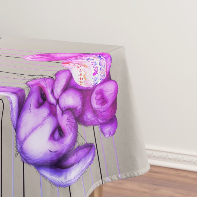 Funny Bunny- Police Lineup Tischdecke (Beispiel)