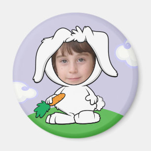 Funny Bunny Rabbit Foto Template Magnet