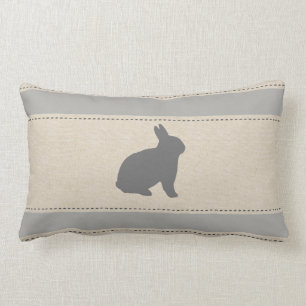 Funny Bunny Stripes Pillow Lendenkissen