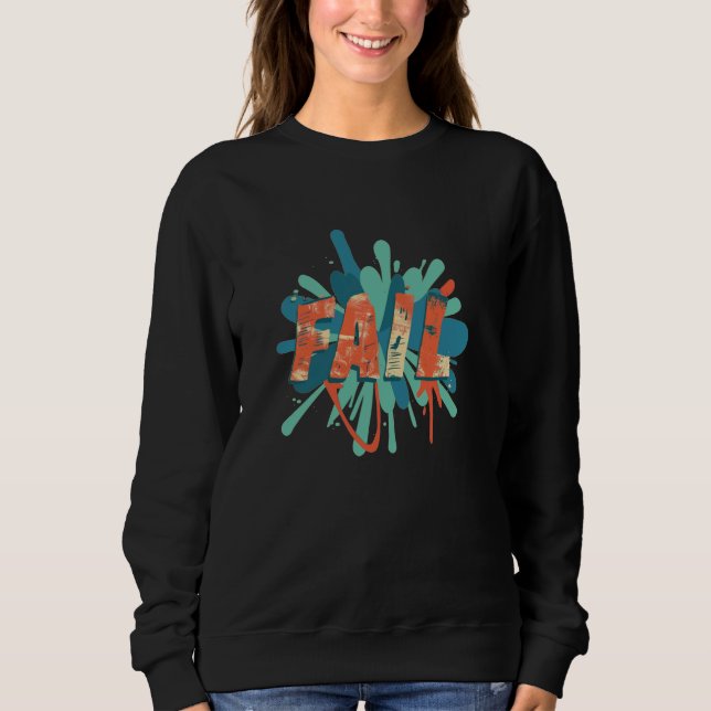 Funny bunt Versagt Speech Kostüm Sweatshirt (Vorderseite)