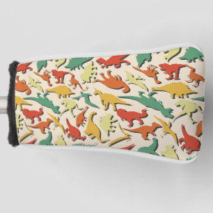 Funny bunter Muster Dino Comic Dinosaurier Golf Headcover