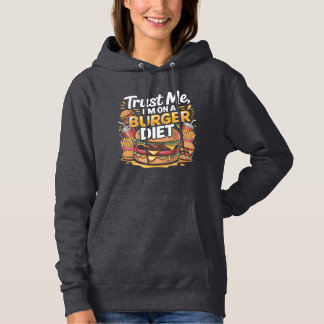 Funny Burger Diet Graphic T-Shirt Design Hoodie