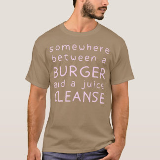 Funny Burger und ein Juice Cleanse Hamburger Feins T-Shirt
