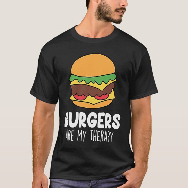 Funny Burger Zitat Hamburger Cheeseburger Lover 7 T-Shirt (Vorderseite)