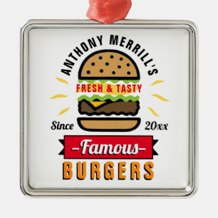 Funny Burgers Individuelle Name Ornament