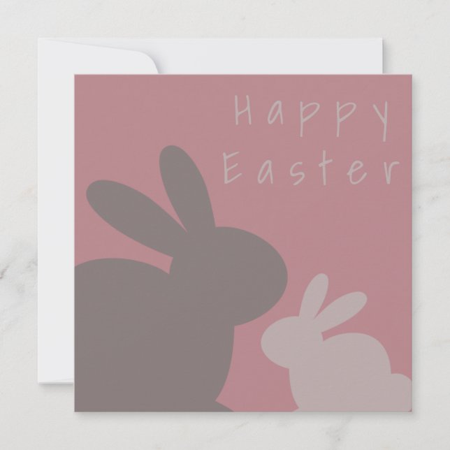 Funny Burgundy Bunny Custom Text (Vorderseite)
