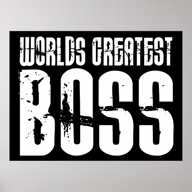 Funny Büro Humor Bosses : Der größte Boss der Welt Poster (Vorne)