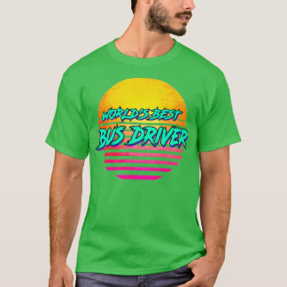 Funny Bus Driver Retro 1980s Geschenk T-Shirt