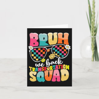 Funny Bus Fahrer Bruh zurück zum Schulweg Karte