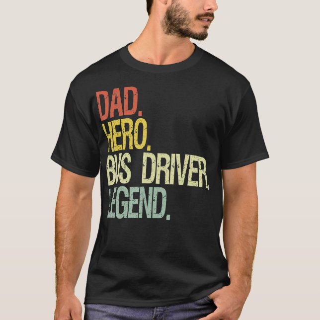 Funny Busfahrer Papa T-Shirt (Vorderseite)