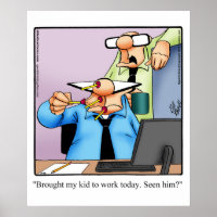 Funny Business Büro Humor Poster