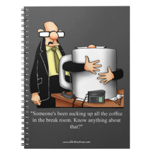 Funny Business Coffee Break Spaß Notebook Notizblock