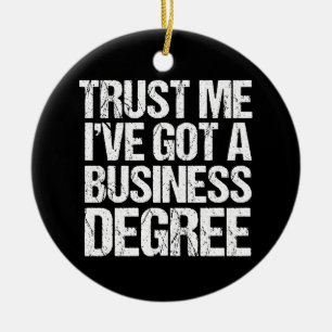 Funny Business School Abschluss MBA-Abschluss Keramik Ornament