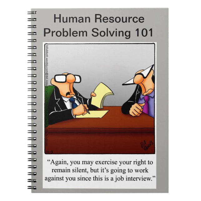 Funny Business Spaß Notebook Notizblock (Vorderseite)