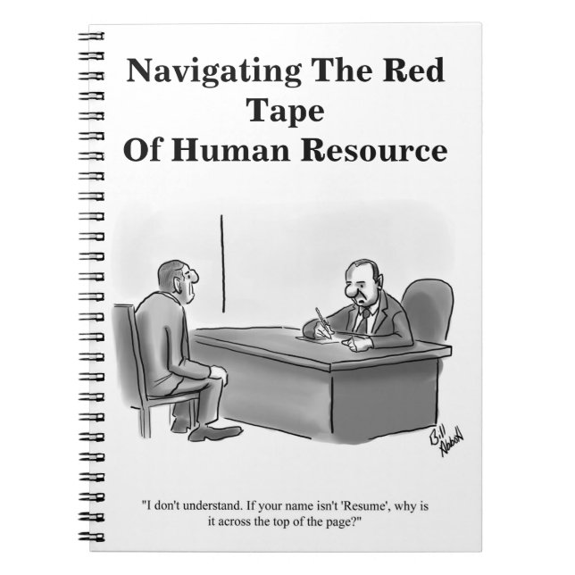 Funny Business Spaß Notebook Notizblock (Vorderseite)