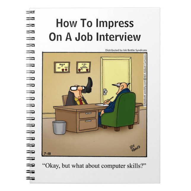 Funny Business Spaß Notebook Notizblock (Vorderseite)