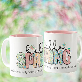 Funny but True Hello Spring Keramik Tasse