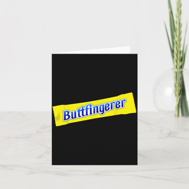 Funny Buttfingerer Inappropriate Offensive Adult D Karte (Vorderseite)