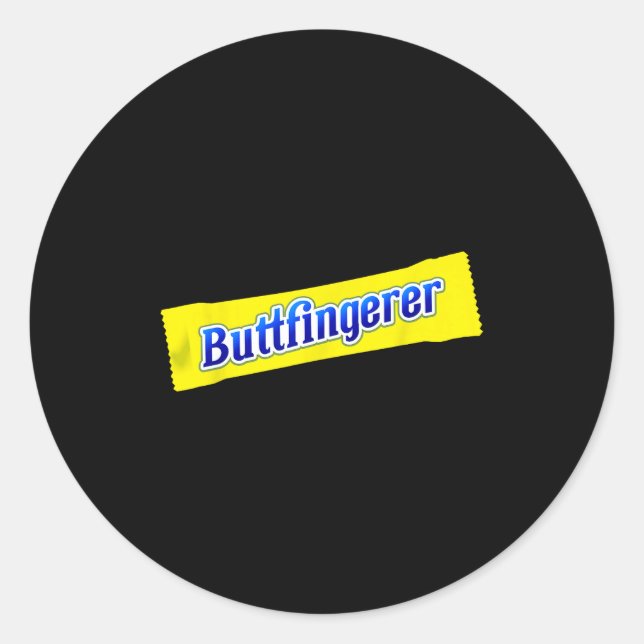 Funny Buttfingerer Inappropriate Offensive Adult D Runder Aufkleber (Vorderseite)