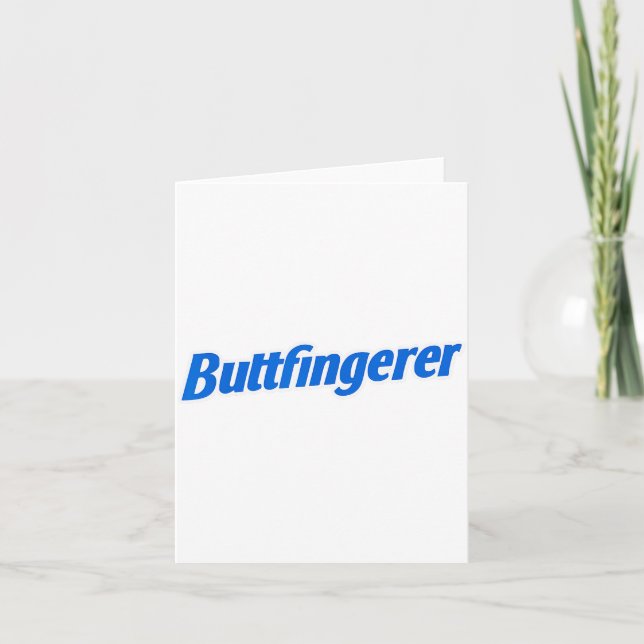 Funny Buttfingerer Tee Butt Fingerer Halloween Emb Karte (Vorderseite)