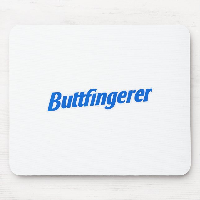 Funny Buttfingerer Tee Butt Fingerer Halloween Emb Mousepad (Vorne)