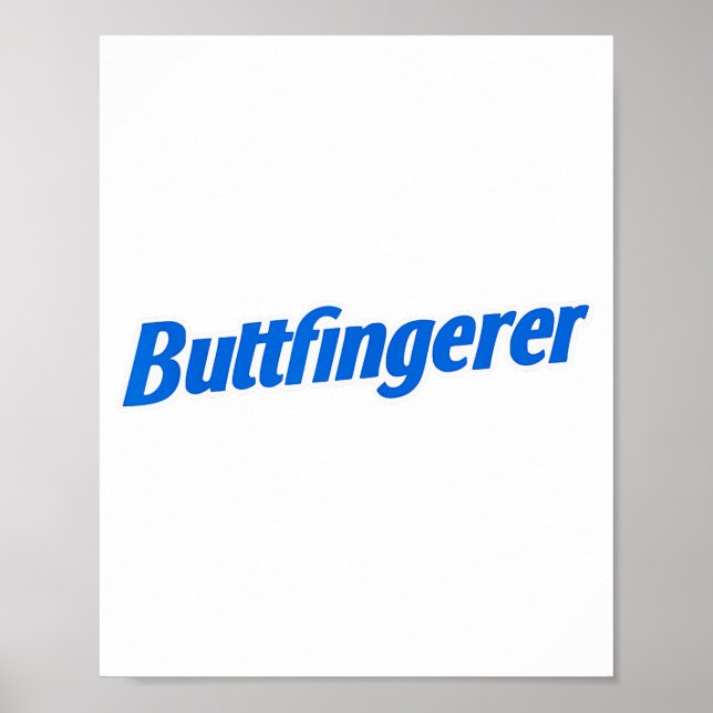 Funny Buttfingerer Tee Butt Fingerer Halloween Emb Poster (Vorne)