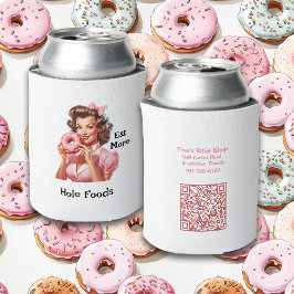 Funny Button-Up Girl Themed - essen Sie mehr Hole  Dosenkühler