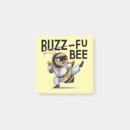 Funny Buzz-Fu Bee Martial Arts Post-it Notes Klebezettel