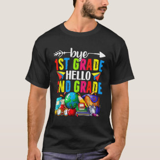 Funny Bye 1. Klasse Hallo 2. Klasse Zurück zur Sch T-Shirt