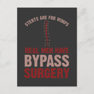 Funny Bypass Open Heart Operation Erholung Geschen Postkarte