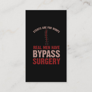 Funny Bypass Open Heart Operation Erholung Geschen Visitenkarte