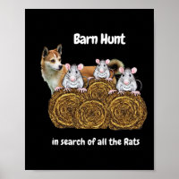 Funny Byrn Jagd auf der Suche nach Ratten mit eine