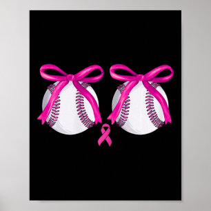 Funny Bysebyll Brust Brustkrebs Bewusstsein Coqu Poster