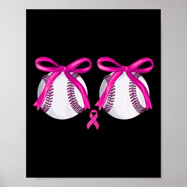 Funny Bysebyll Brust Brustkrebs Bewusstsein Coqu Poster (Vorne)