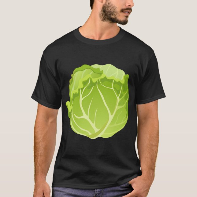 Funny Cabbage FruehHalloween Kostümkohl T-Shirt (Vorderseite)