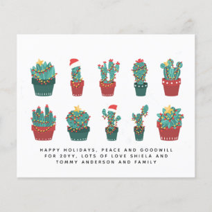 Funny Cacti Weihnachtskaktus Custom Annual Letter