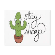 Funny Cactus Bleibe Sharp Character