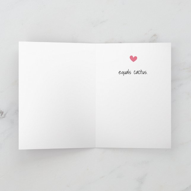 Funny Cactus Greeting Card Karte (Innenseite)