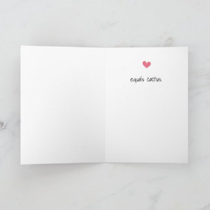 Funny Cactus Greeting Card Karte