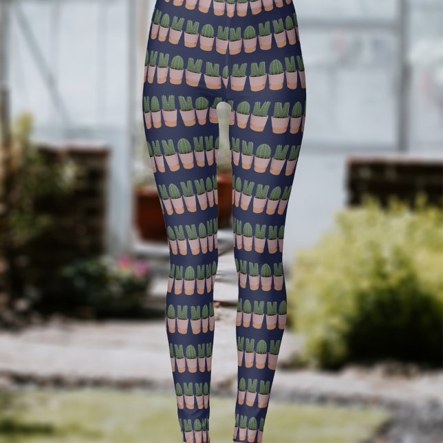Funny Cactus Mama Pattern Garening Leggings (Cactus Mom leggings just for you)